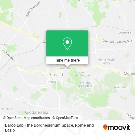 Barco Lab -  the Borghesianum Space map