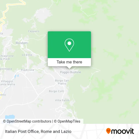 Italian Post Office map