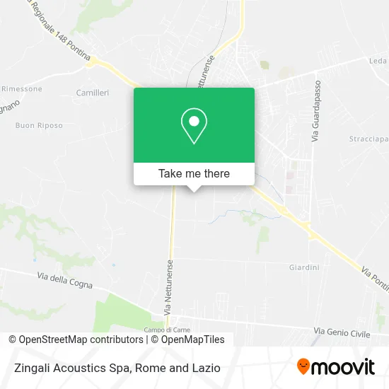 Zingali Acoustics Spa map