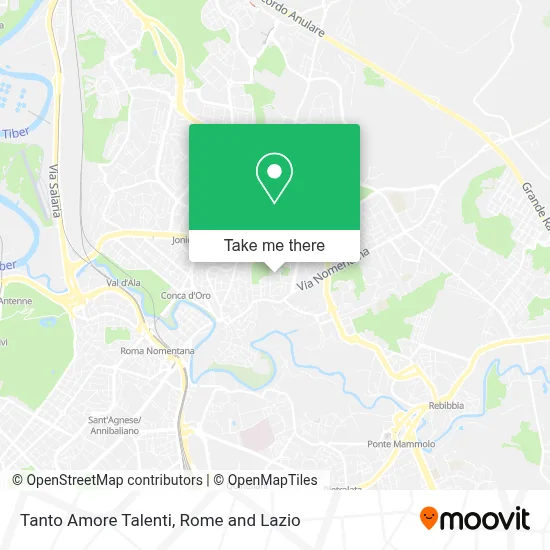 Tanto Amore Talenti map