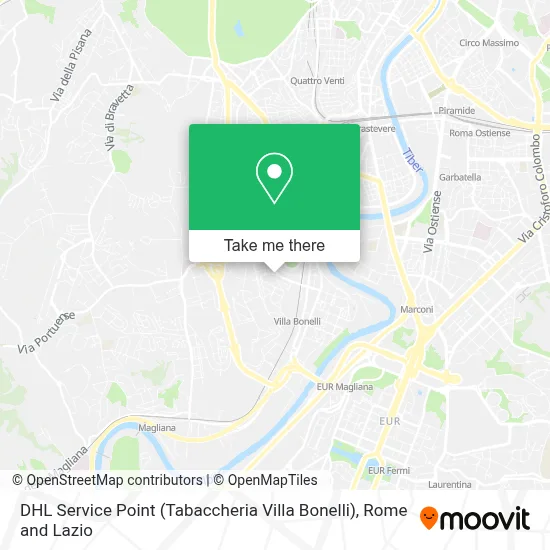 DHL Service Point (Tabaccheria Villa Bonelli) map