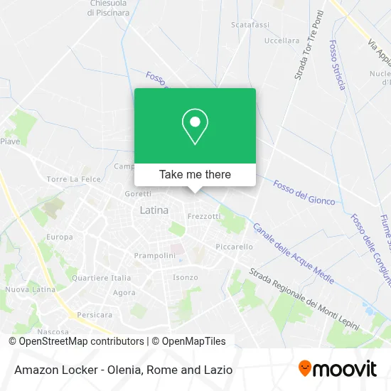 Amazon Locker - Olenia map