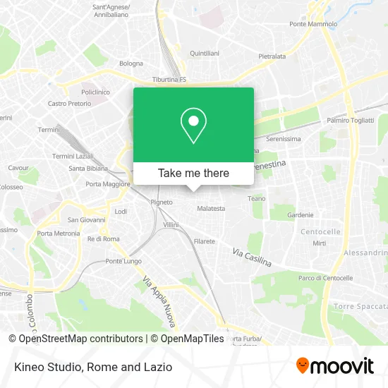 Kineo Studio map