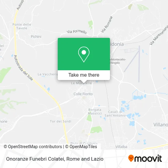 Onoranze Funebri Colatei map