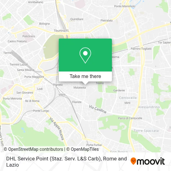 DHL Service Point (Staz. Serv. L&S Carb) map