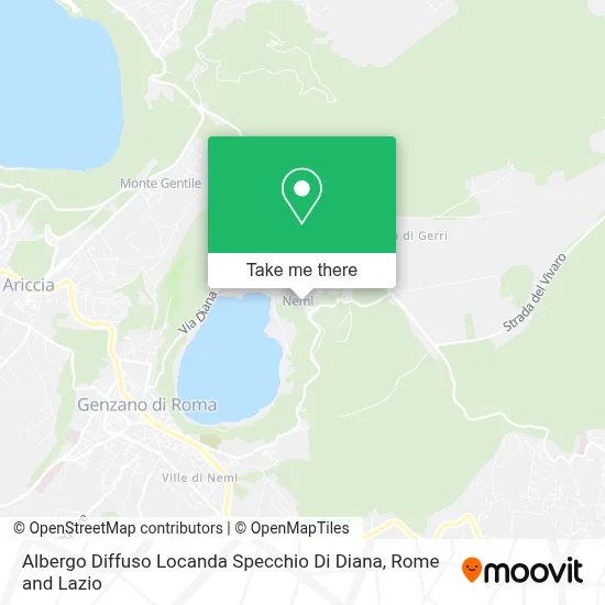 Albergo Diffuso Locanda Specchio Di Diana map
