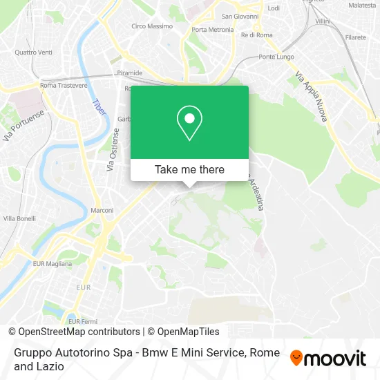 Gruppo Autotorino Spa - Bmw E Mini Service map