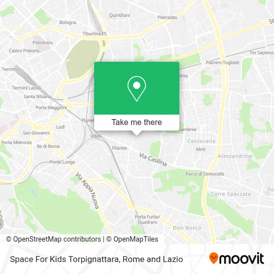 Space For Kids Torpignattara map