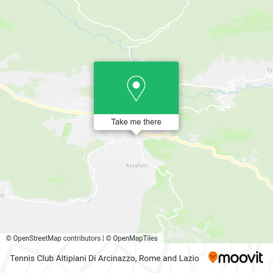 Tennis Club Altipiani Di Arcinazzo map
