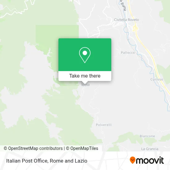 Italian Post Office map