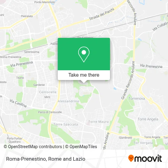 Roma-Prenestino map