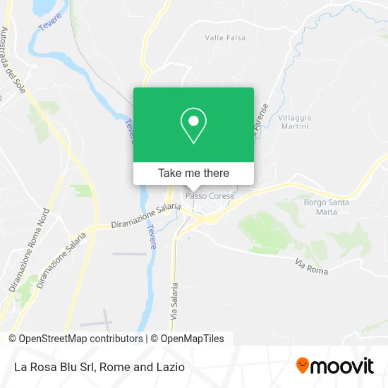 La Rosa Blu Srl map