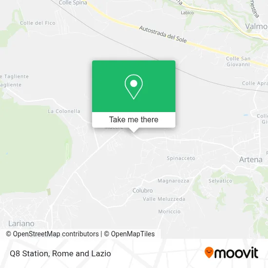 Q8 Station map