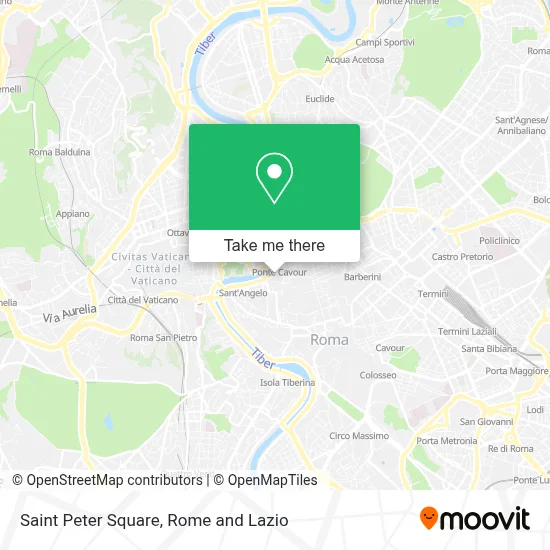 Saint Peter Square map