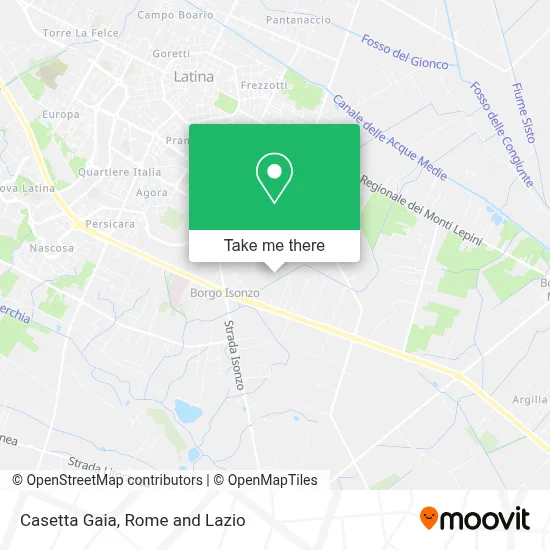Casetta Gaia map