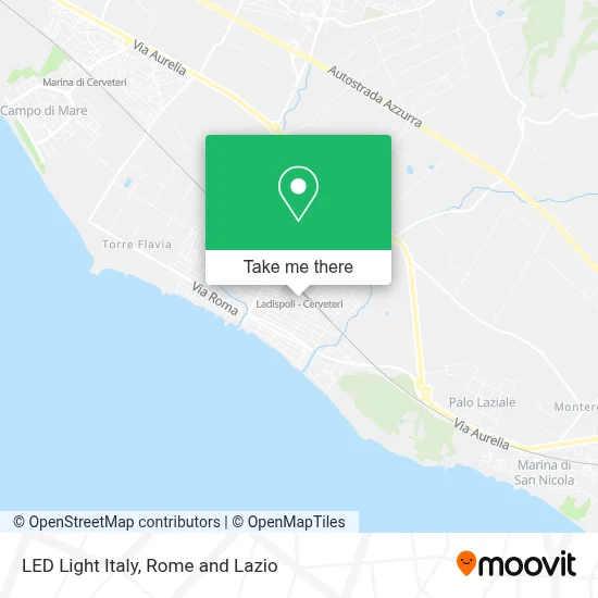 LED Light Italy map