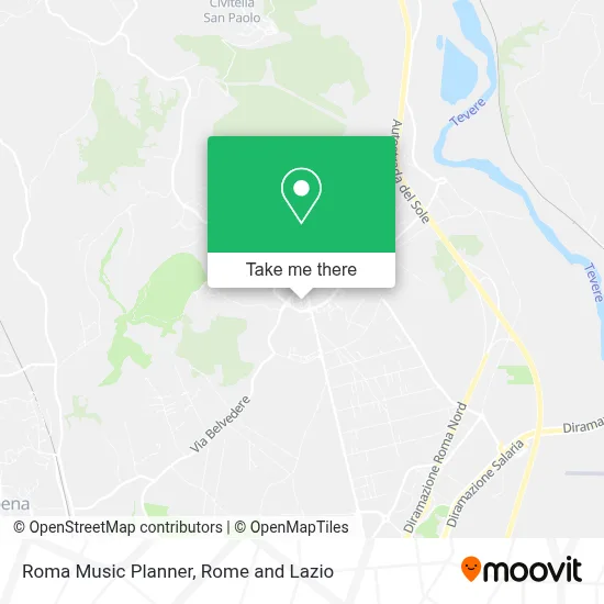 Roma Music Planner map