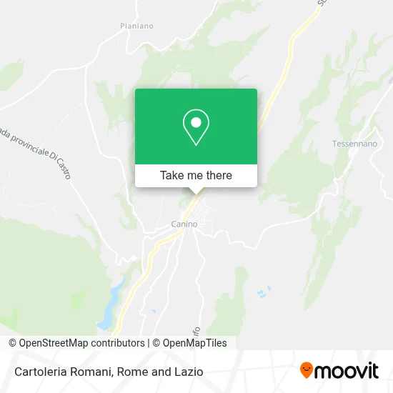 Cartoleria Romani map