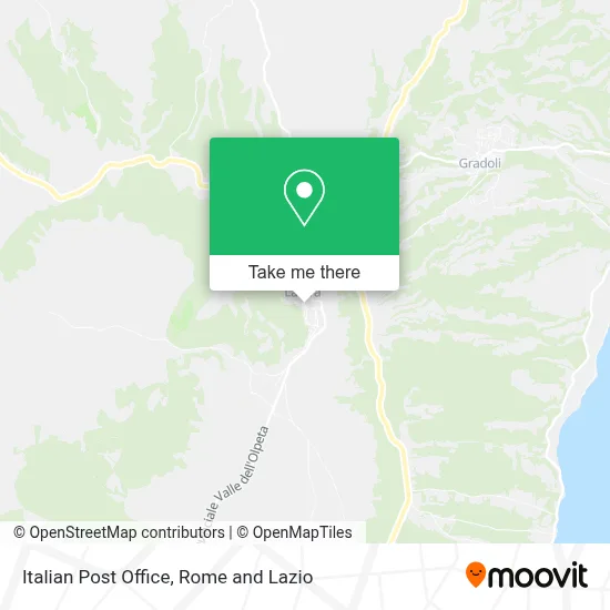 Italian Post Office map