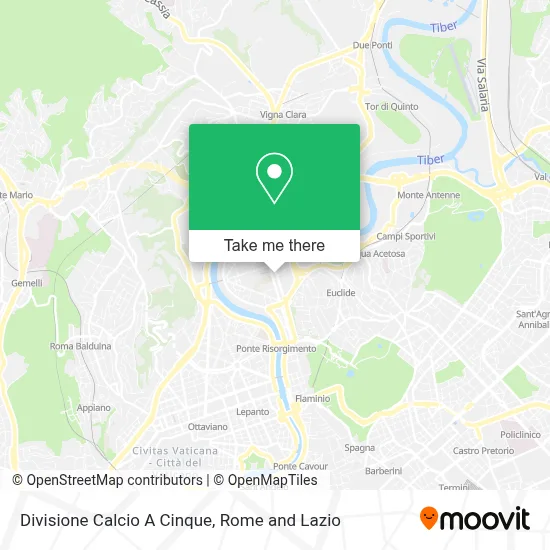 Divisione Calcio A Cinque map