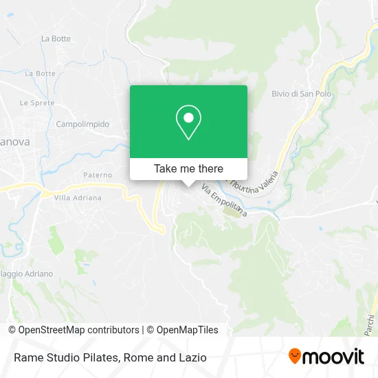 Rame Studio Pilates map