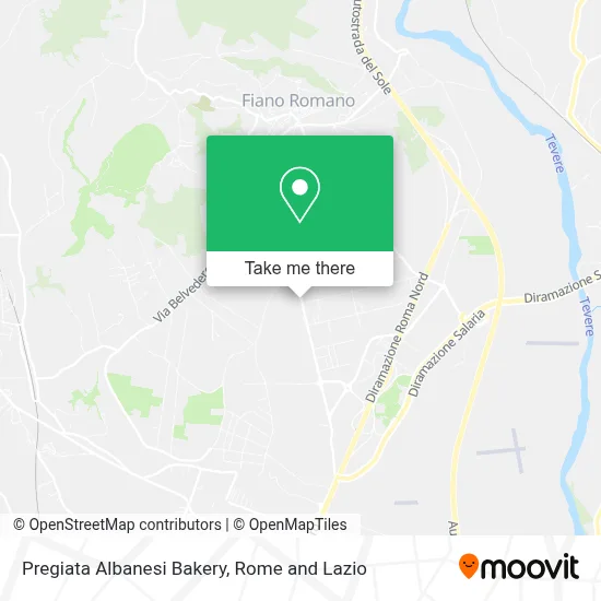 Pregiata Albanesi Bakery map