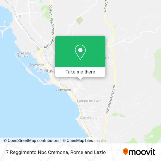 7 Reggimento Nbc Cremona map