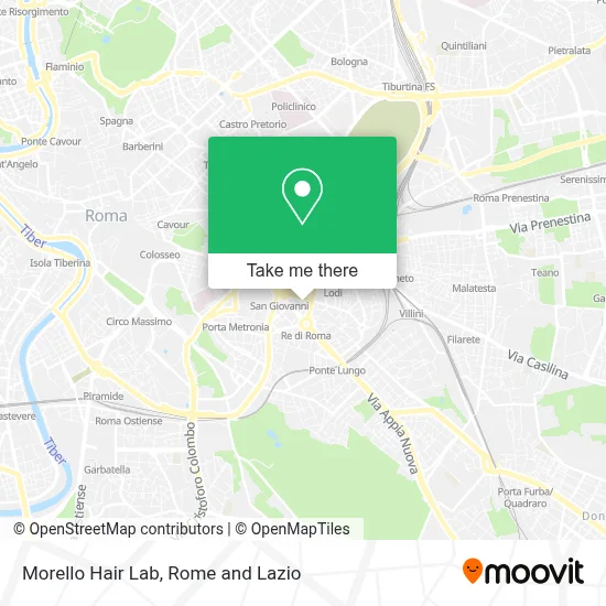 Morello Hair Lab map