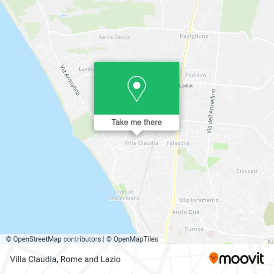 Villa Claudia map