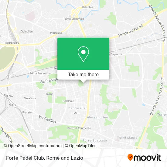 Forte Padel Club map