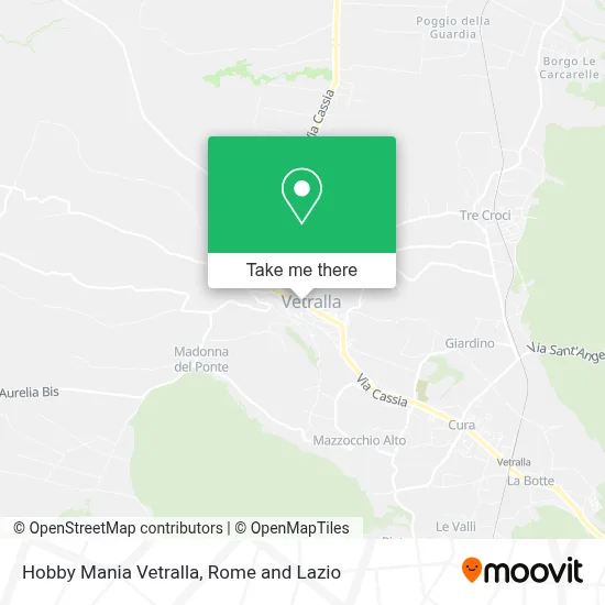 Hobby Mania Vetralla map