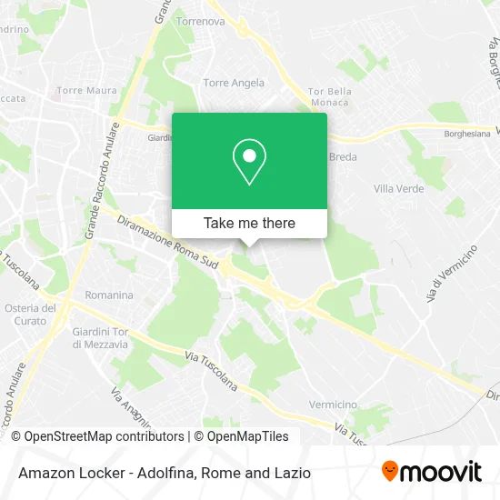 Amazon Locker - Adolfina map