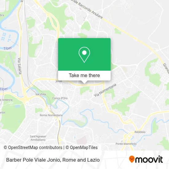 Barber Pole Viale Jonio map