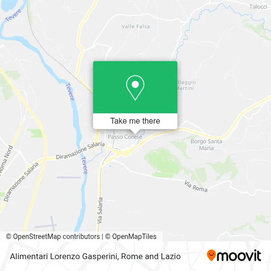 Alimentari Lorenzo Gasperini map