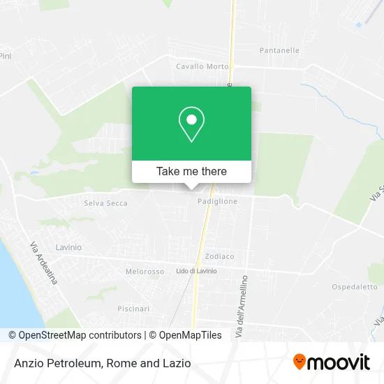 Anzio Petroleum map