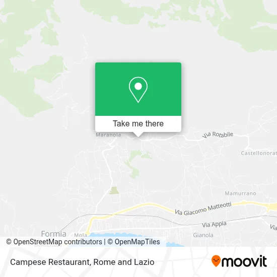 Campese Restaurant map