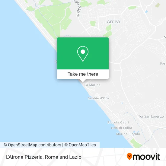 L'Airone Pizzeria map