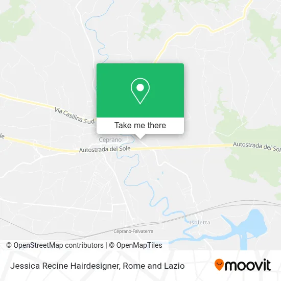 Jessica Recine Hairdesigner map