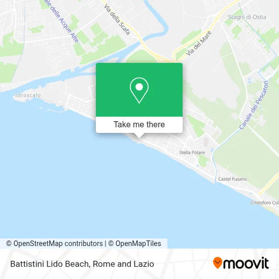 Battistini Lido Beach map