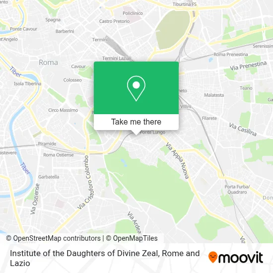 Institute of the Daughters of Divine Zeal map