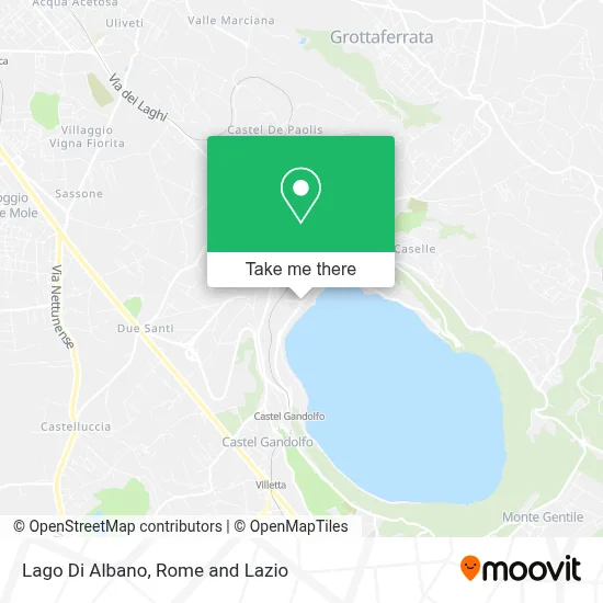 Lago Di Albano map