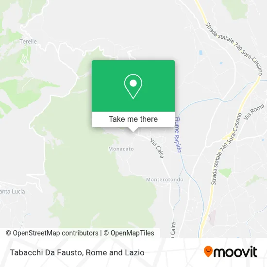 Tabacchi Da Fausto map
