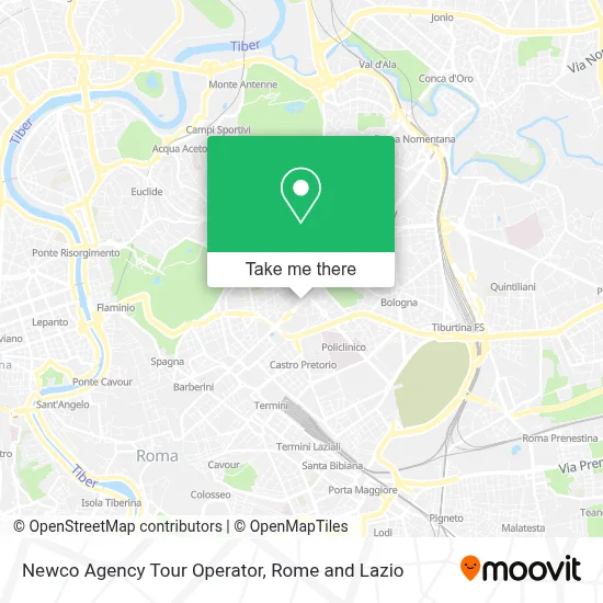 Newco Agency Tour Operator map