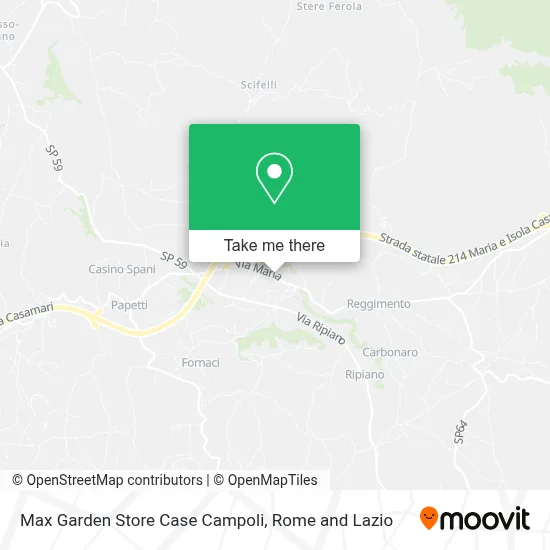 Max Garden Store Case Campoli map
