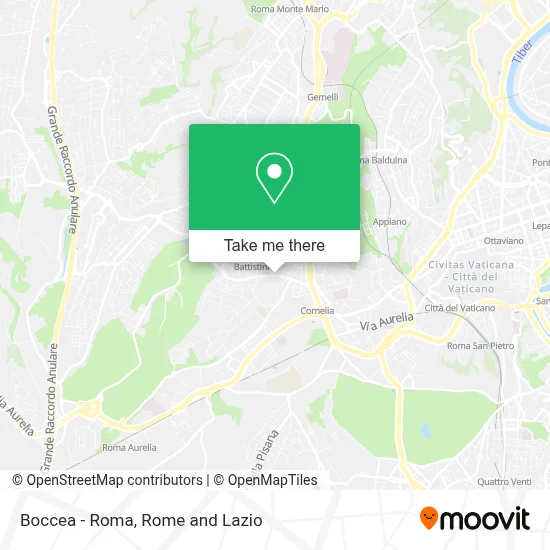 Boccea - Roma map