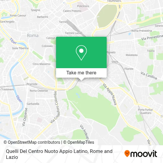 Quelli Del Centro Nuoto Appio Latino map