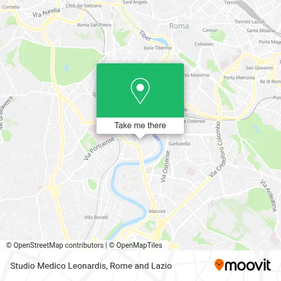 Studio Medico Leonardis map