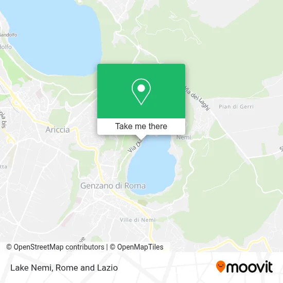 Lake Nemi map