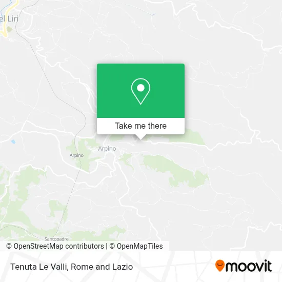 Tenuta Le Valli map