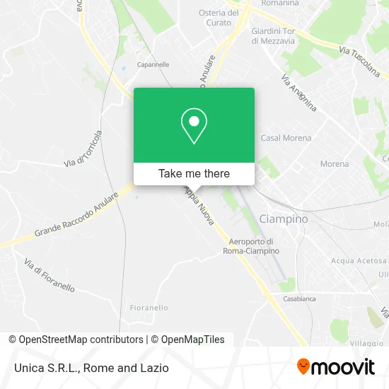 Unica S.R.L. map